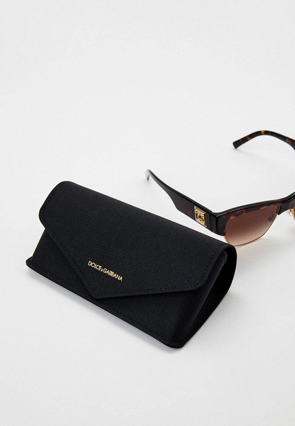 Очки солнцезащитные Dolce&Gabbana коричневый, размер 56, фото 4