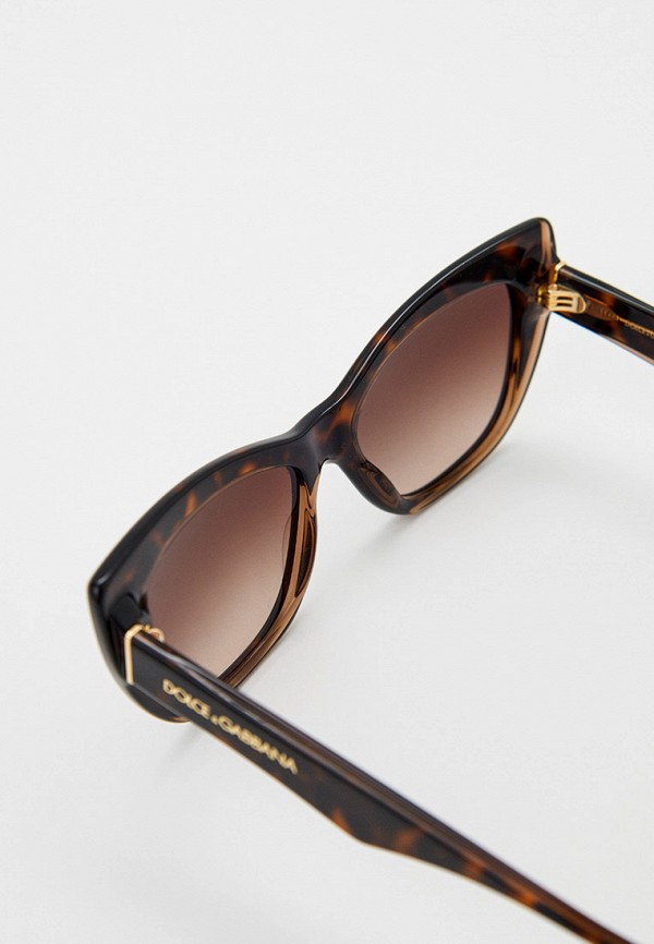 Очки солнцезащитные Dolce&Gabbana коричневый, размер 54, фото 3