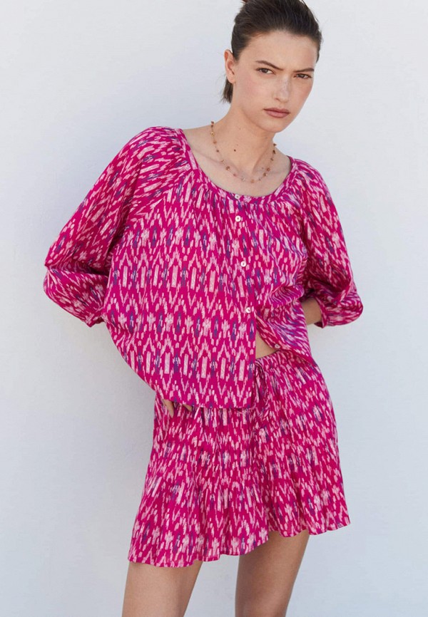 

Блуза Mango, Фуксия, BLUSH