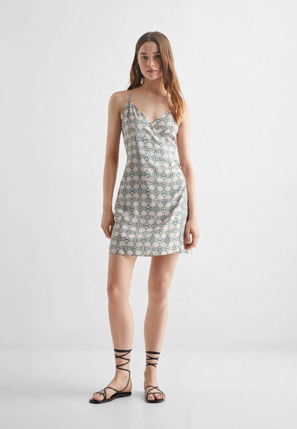 Сарафан Mango Kids бежевый, размер 140, фото 6