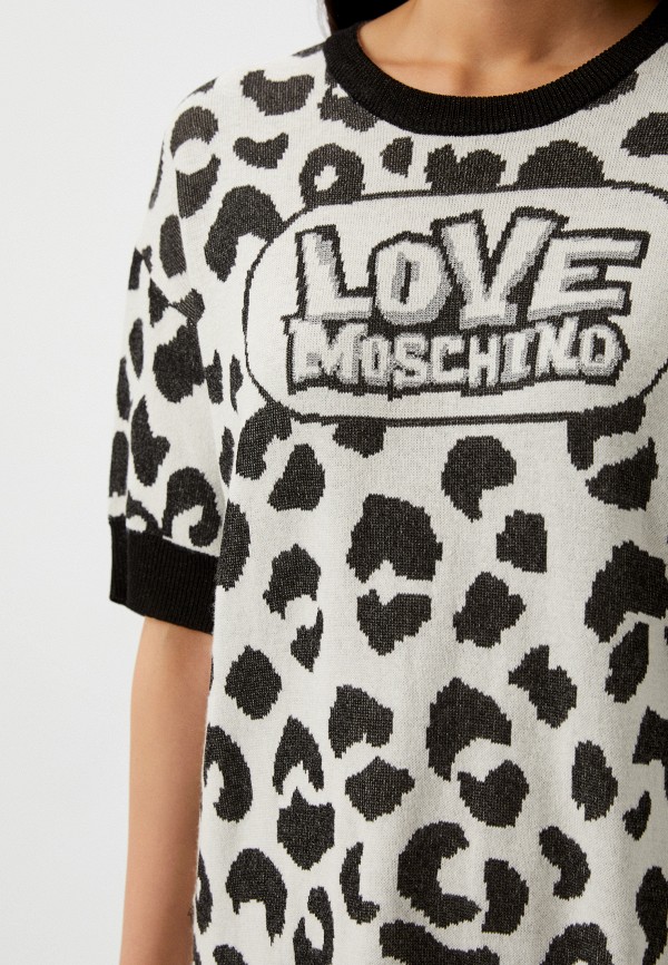 Платье Love Moschino серый, размер 44, фото 4