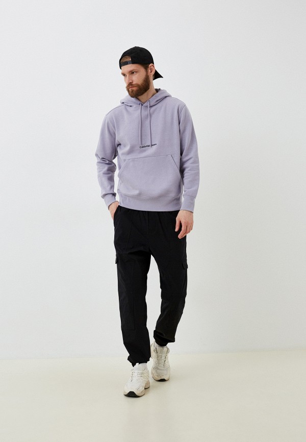 Худи Calvin Klein Jeans фиолетовый, размер 50, фото 2