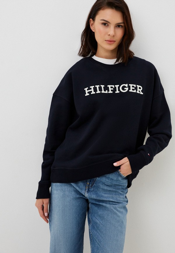 Свитшот Tommy Hilfiger синего цвета