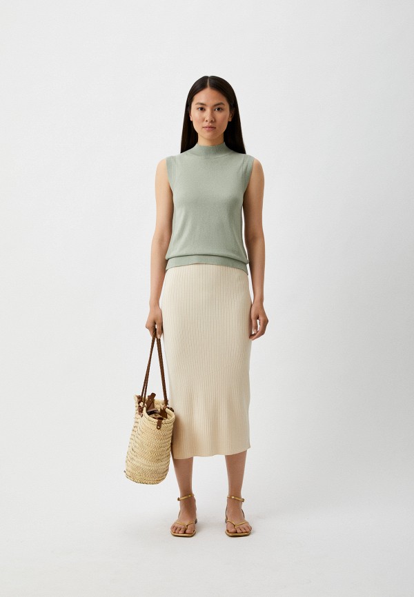 Юбка Max Mara Leisure бежевый, размер 44, фото 2
