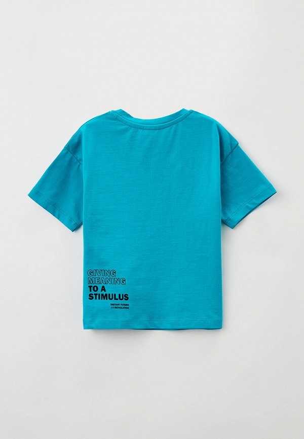 Футболка Button Blue голубой, размер 146, фото 2