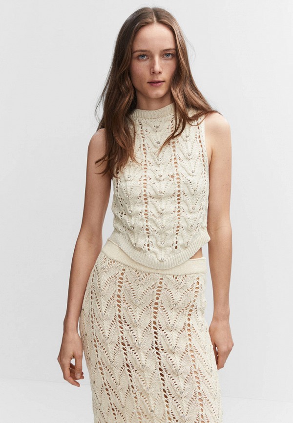 

Жилет Mango, Бежевый, BELLA