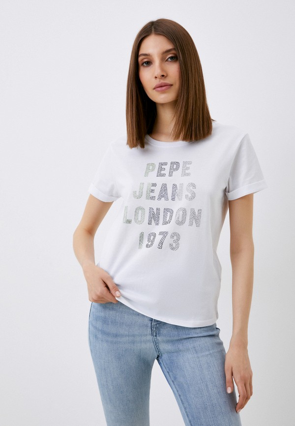 Футболка Pepe Jeans белого цвета