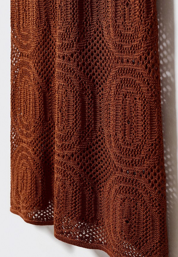 Платье Mango коричневый, размер 42, фото 5