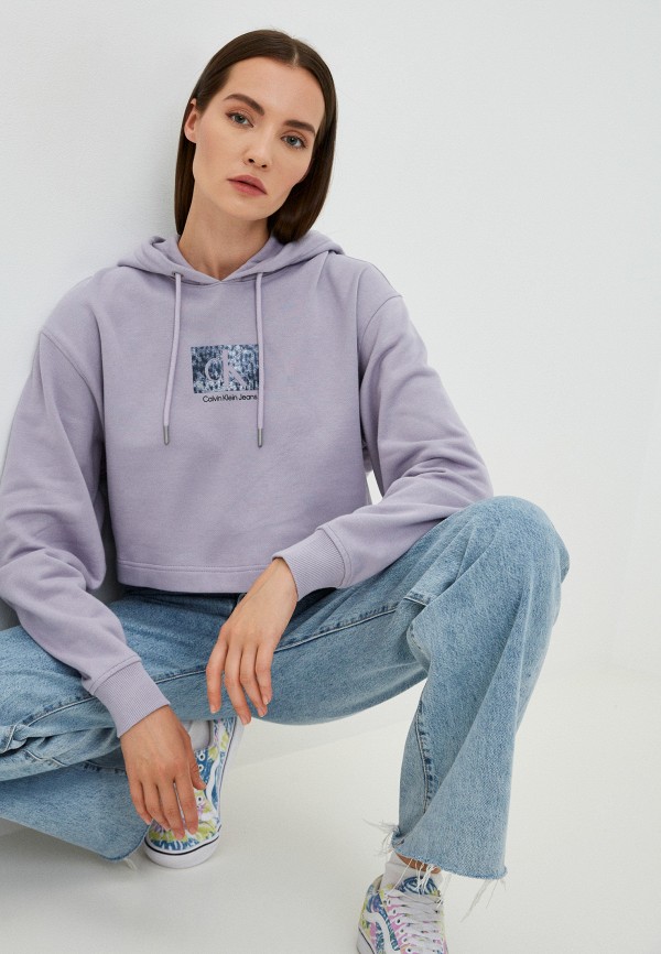 

Худи Calvin Klein Jeans, Фиолетовый