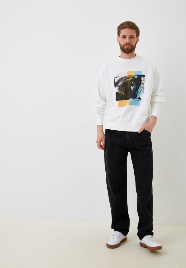 Свитшот Calvin Klein Jeans белый, размер 48, фото 2