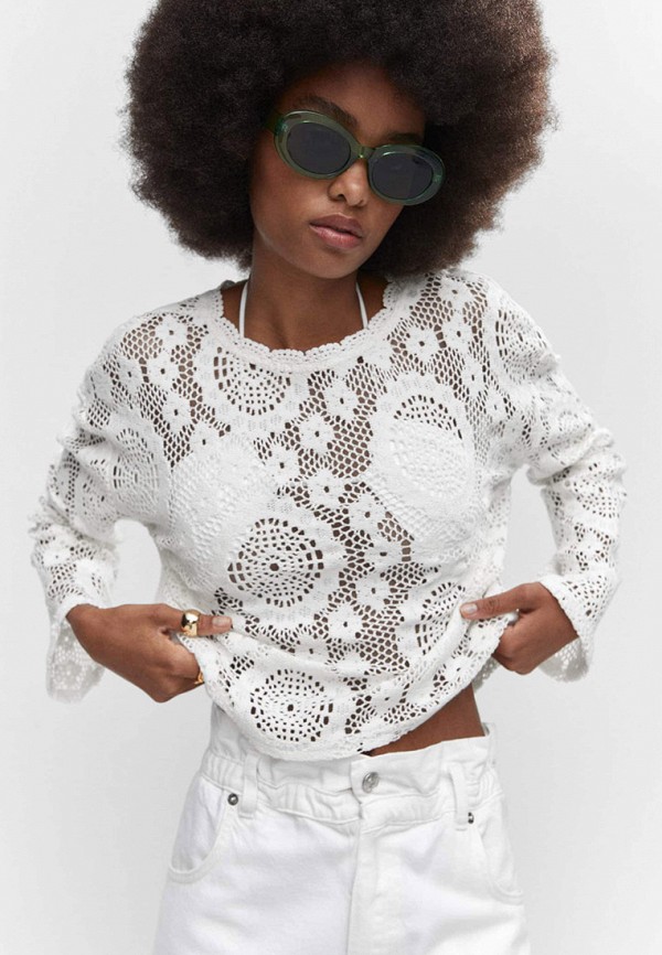 Джемпер Mango белый, размер 40, фото 4