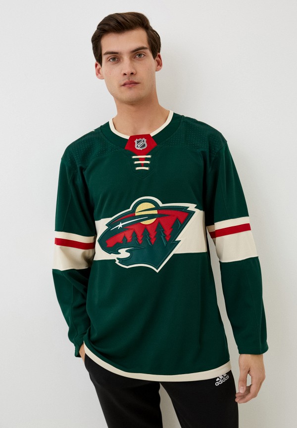 

Свитшот adidas, Зеленый, Джерси Minnesota Wild