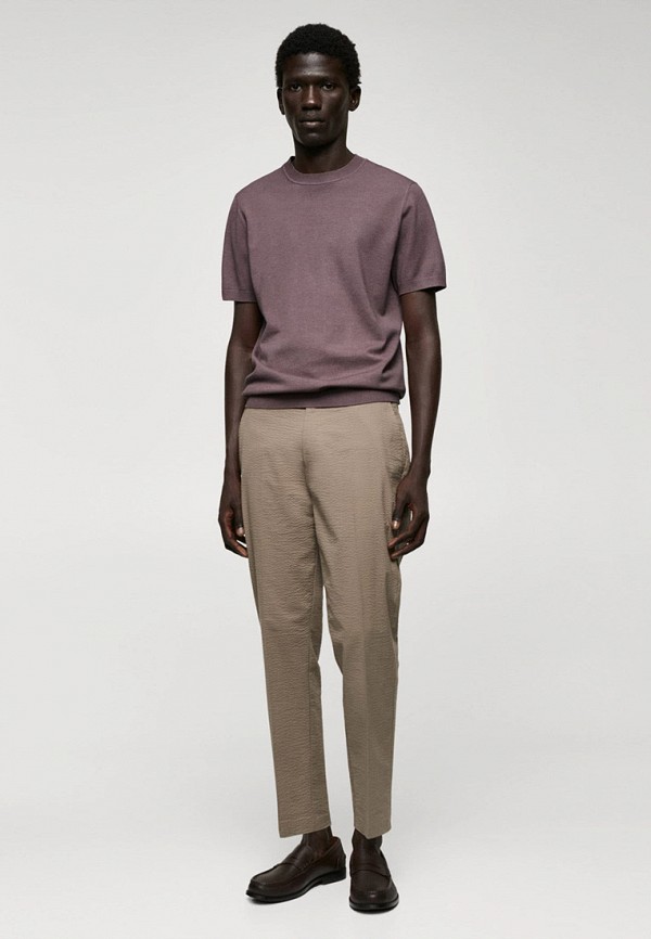 Джемпер Mango Man фиолетовый, размер 54, фото 2