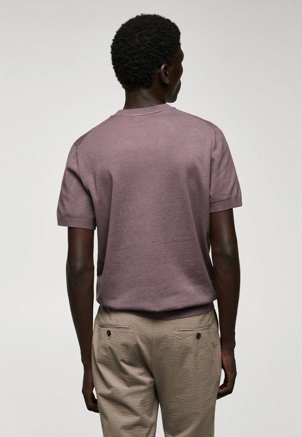 Джемпер Mango Man фиолетовый, размер 54, фото 3