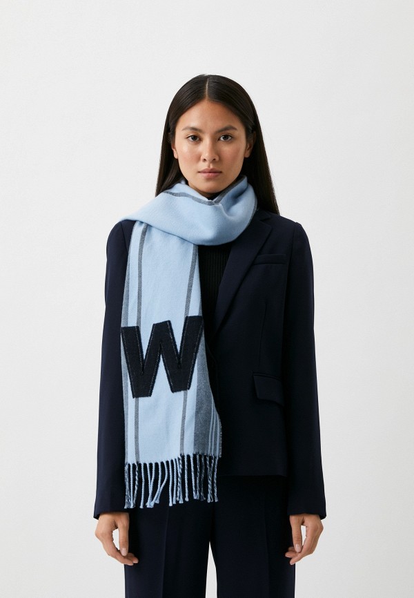 Шарф Weekend Max Mara голубой, размер 00, фото 4