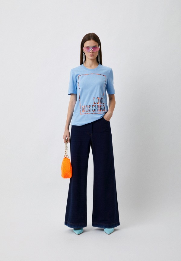 Брюки Love Moschino синий, размер 42, фото 2