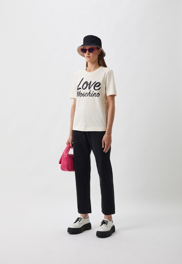 Футболка Love Moschino бежевый, размер 46, фото 2