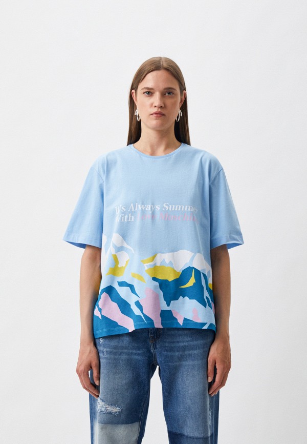 

Футболка Love Moschino, Голубой