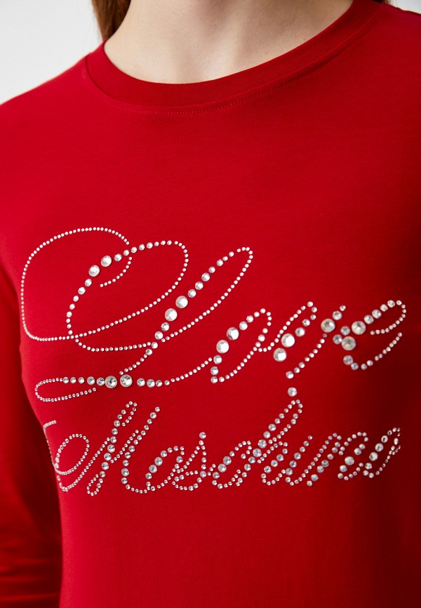 Лонгслив Love Moschino красный, размер 46, фото 4