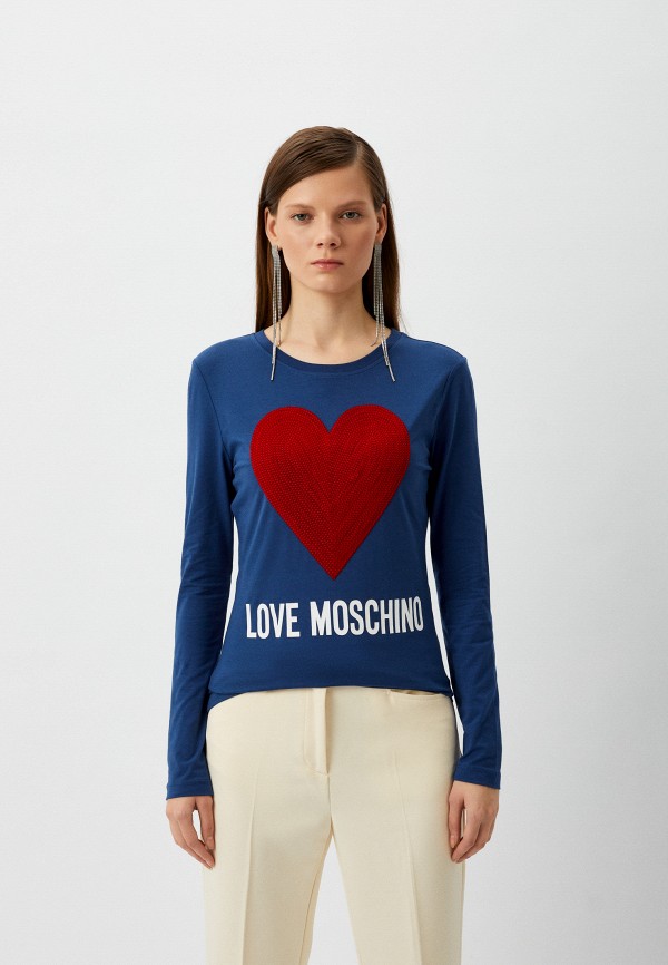 

Лонгслив Love Moschino, Синий