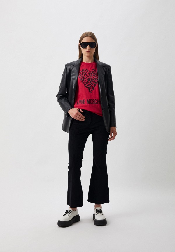 Футболка Love Moschino красный, размер 46, фото 2