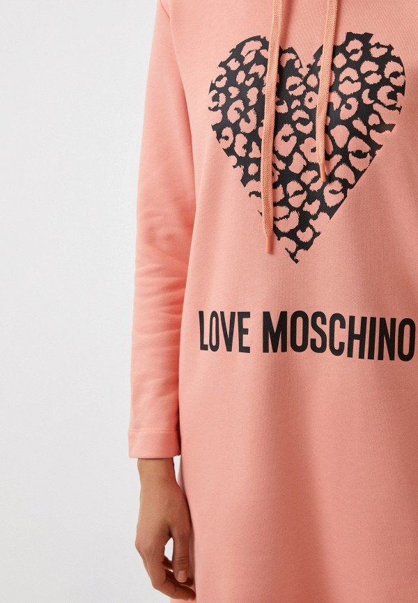 Платье Love Moschino розовый, размер 42, фото 4