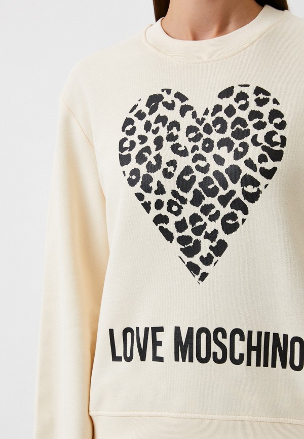 Свитшот Love Moschino бежевый, размер 46, фото 4