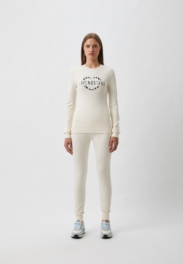 Свитшот Love Moschino бежевый, размер 40, фото 2