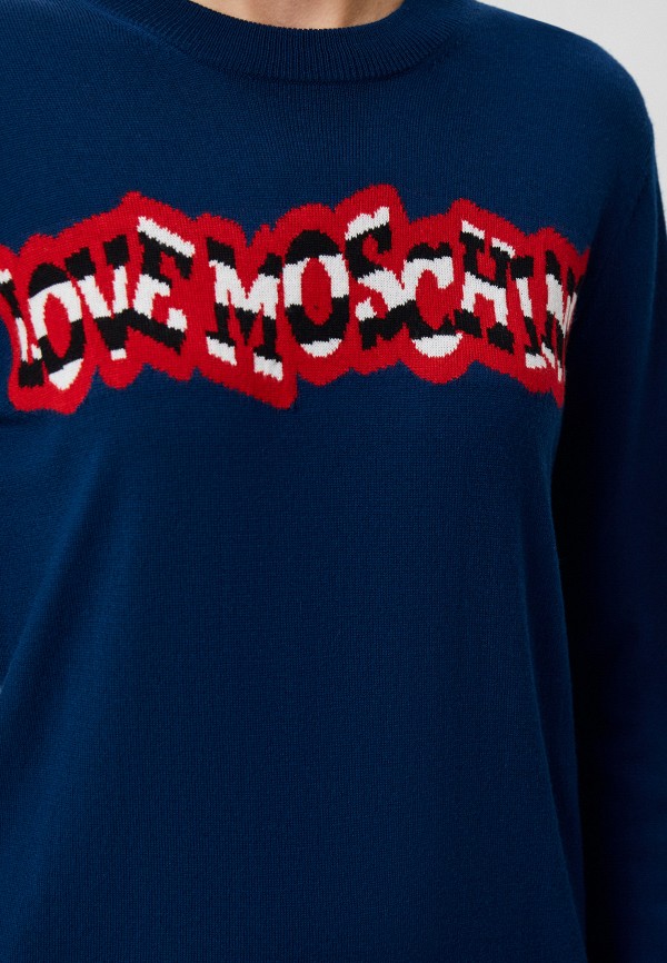 Платье Love Moschino синий, размер 40, фото 4