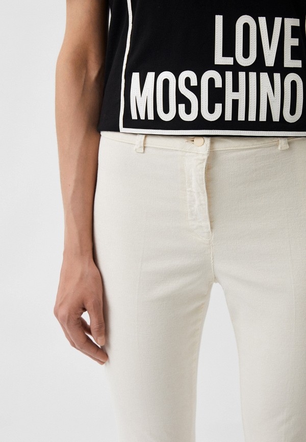 Брюки Love Moschino бежевый, размер 48, фото 4