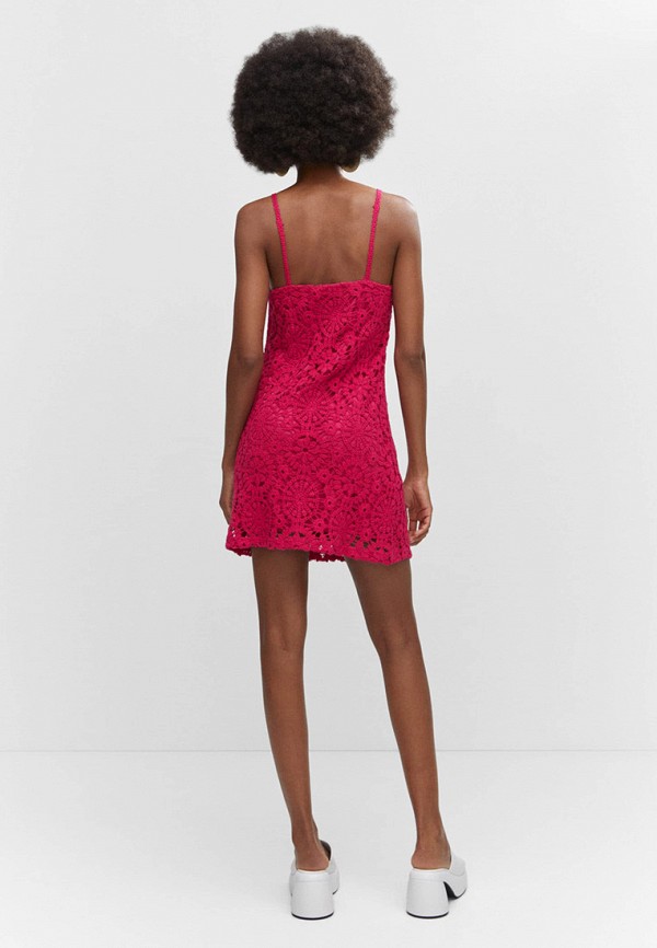 Платье Mango фуксия, размер 40, фото 3