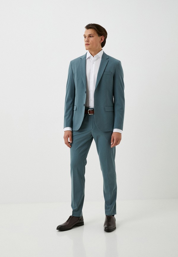 Брюки Mango Man бирюзовый, размер 48, фото 2