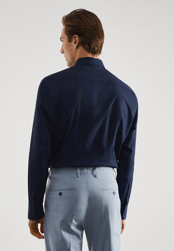 Рубашка Mango Man синий, размер 56, фото 3