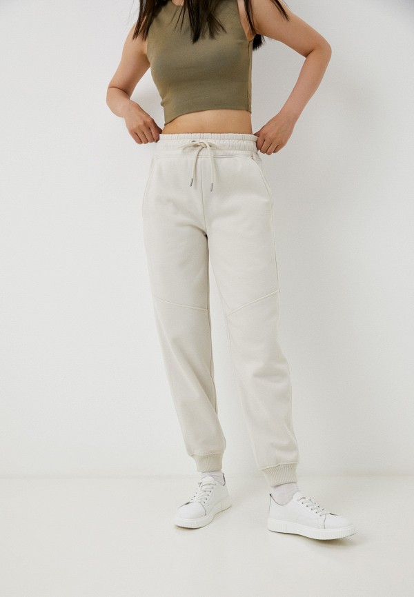 Брюки спортивные Calvin Klein Jeans бежевого цвета