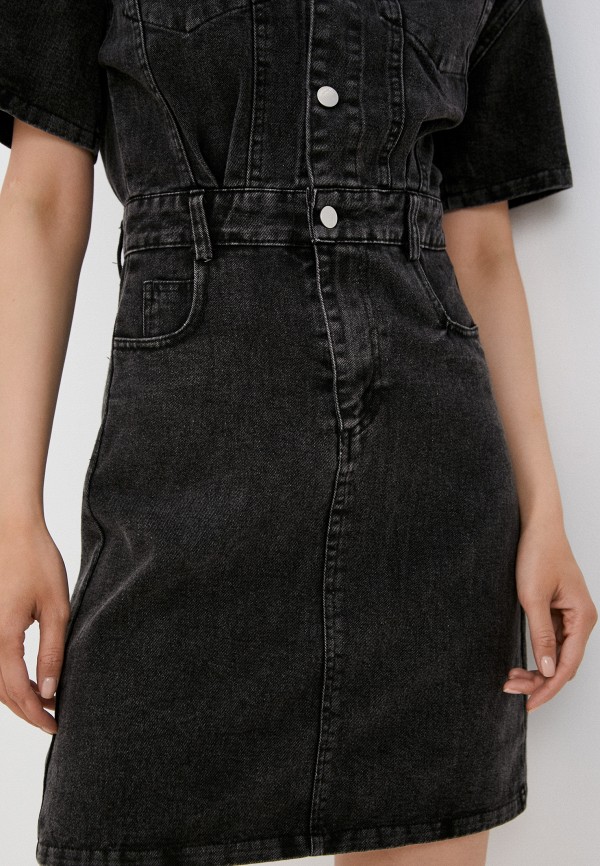 Платье джинсовое Lakressi черный, размер 44, фото 4