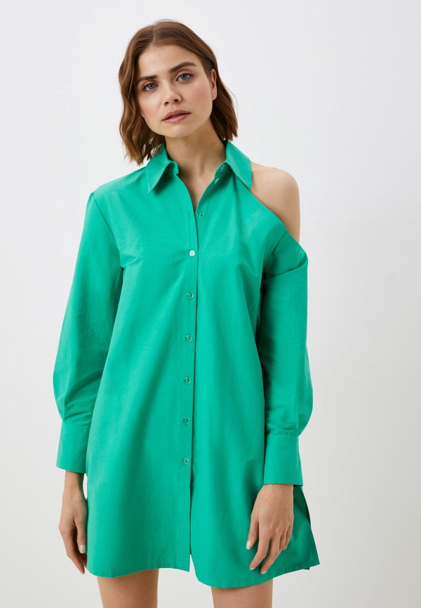 Блуза Sei Unica. Цвет: зеленый. Сезон: Осень-зима 2023/2024.