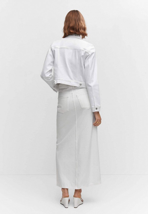 Куртка джинсовая Mango белый, размер 38, фото 3