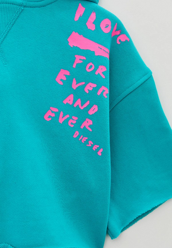 Худи Diesel бирюзовый, размер 128, фото 3