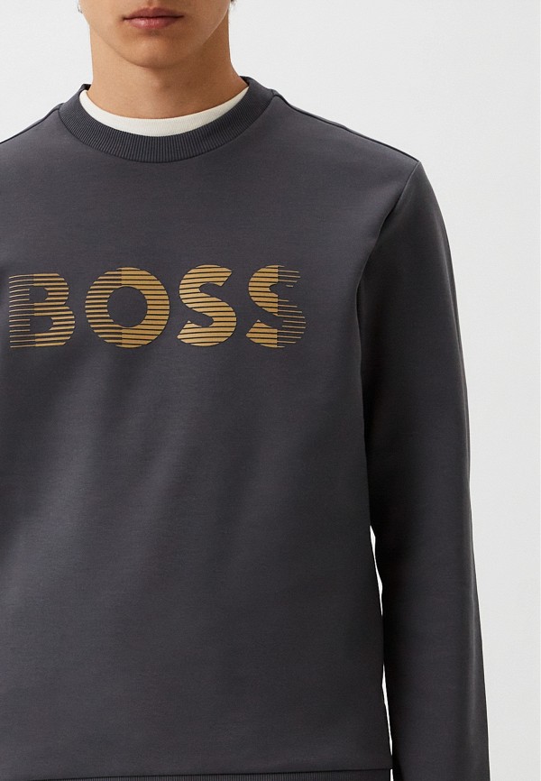 Свитшот Boss серый, размер 50, фото 4