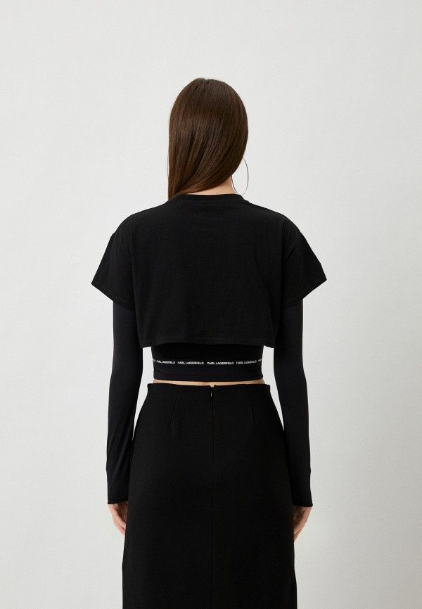 Лонгслив Karl Lagerfeld черный, размер 46, фото 3