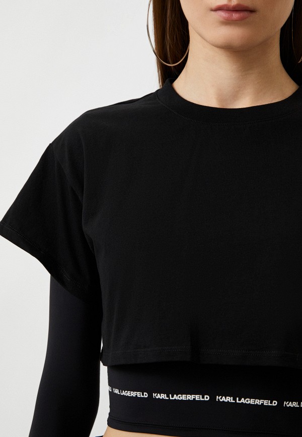 Лонгслив Karl Lagerfeld черный, размер 46, фото 4