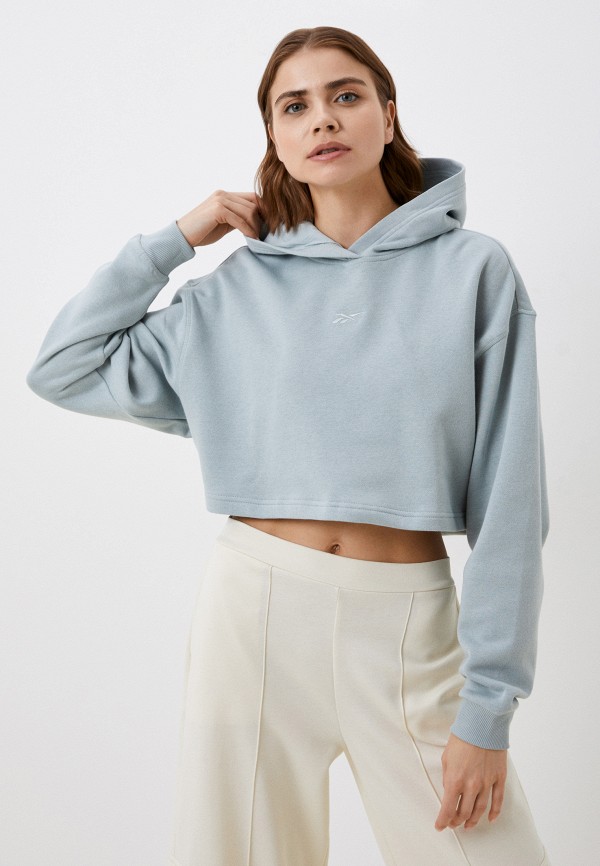 

Худи Reebok, Бирюзовый, YOGA HOODIE COVERUP