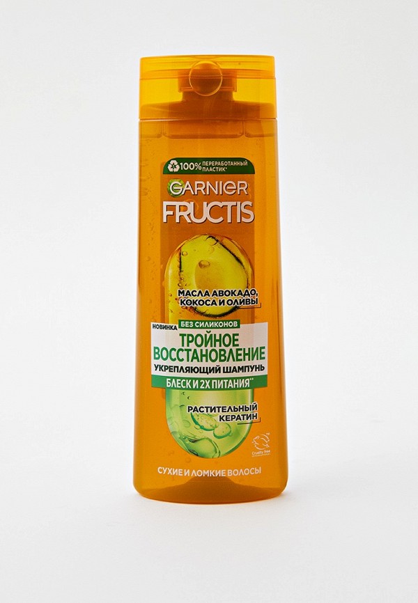 

Шампунь Garnier, Прозрачный, Fructis, Тройное восстановление, укрепляющий, 400 мл