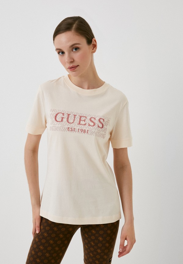 

Футболка Guess, Бежевый, BEULAH