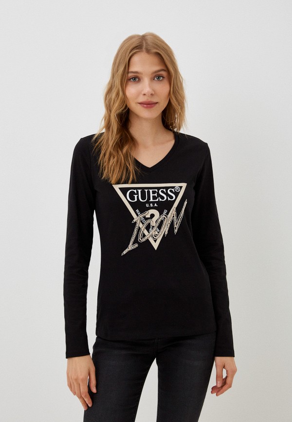 Лонгслив Guess черного цвета