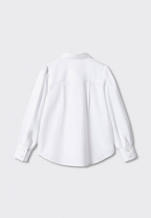 Рубашка Mango Kids белый, размер 116, фото 2