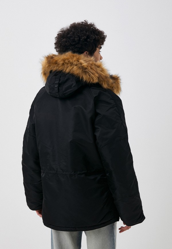 Парка и брелок Alpha Industries черный, размер 48, фото 3