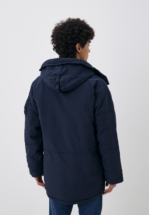 Парка и брелок Alpha Industries синий, размер 60, фото 3