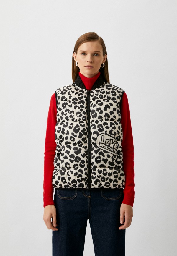 

Жилет утепленный Love Moschino, Бежевый