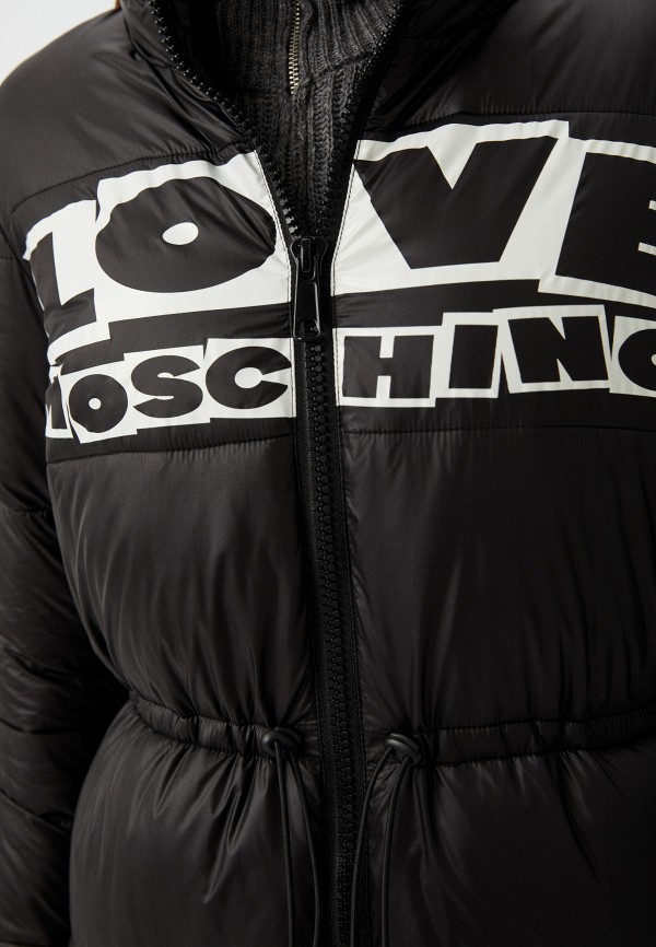 Куртка утепленная Love Moschino черный, размер 44, фото 5